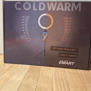 EMART COLDWARM 10IN SELFIE RING LIGHT (BRAND NEW)